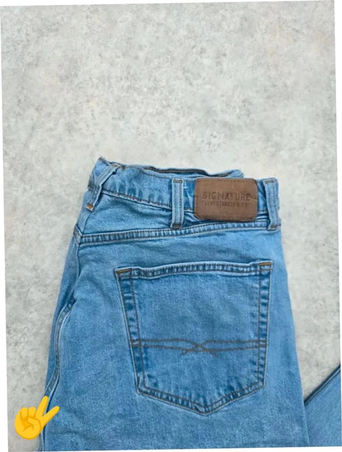 Jeans Levi's Signature W38 FR48 L29 coupe droite bleu Homme Men pan270b - photo numéro 2