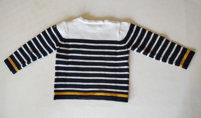 Pull marinière Terre de marins taille 18 mois - photo numéro 5
