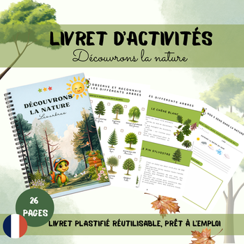 Découvrons la nature – Livret pédagogique | Explorer les arbres et les saisons | GS – CP