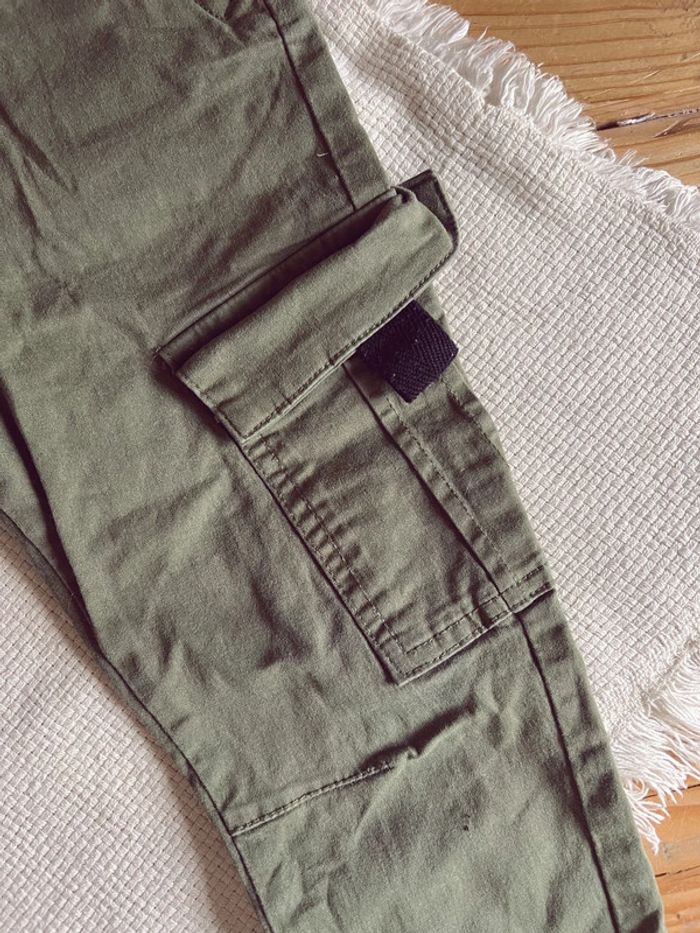 Pantalon cargo à poche kaki du pareil au même dpam 5 ans 110 - photo numéro 3