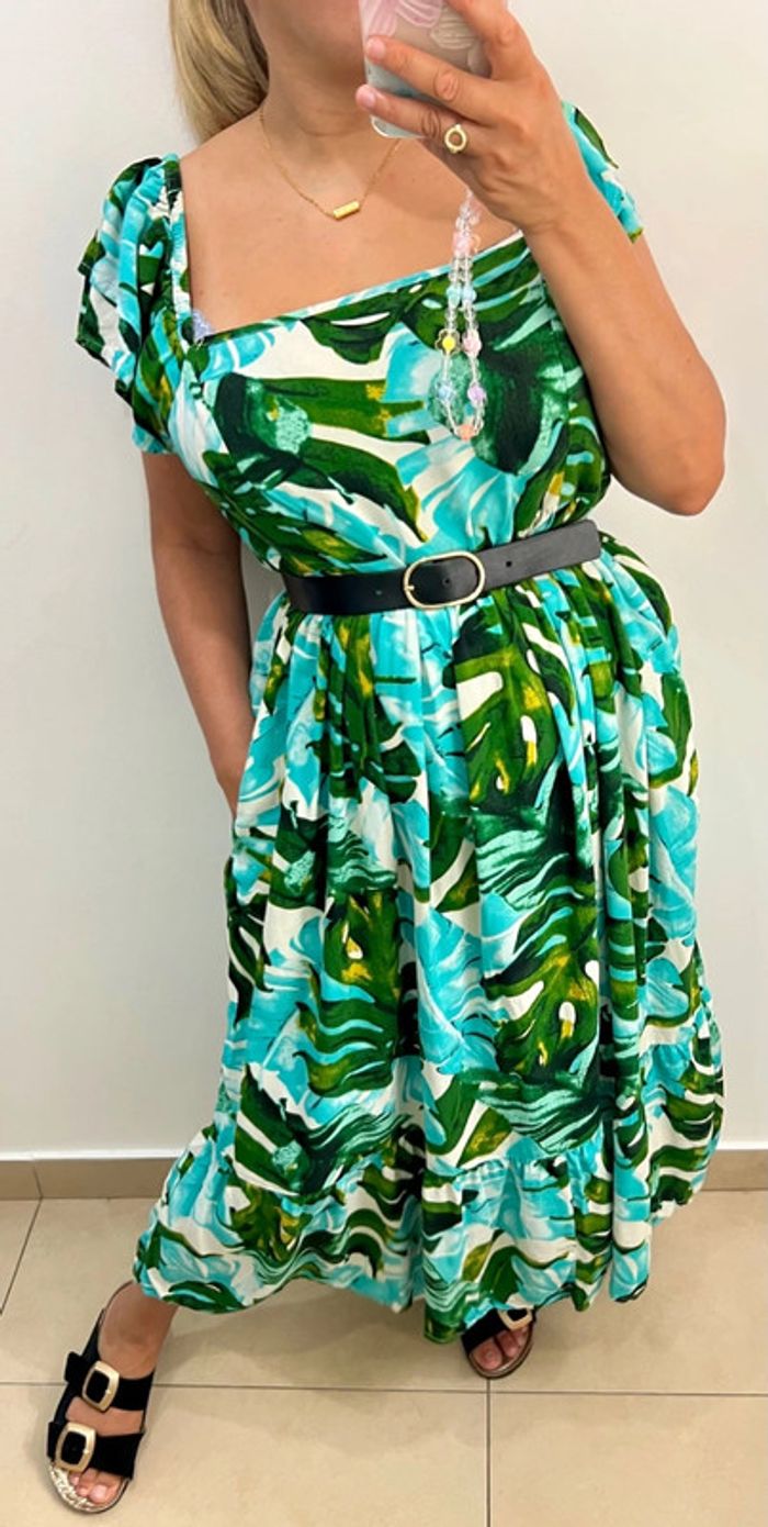 🌿Robe longue imprimée Taille L-XL - photo numéro 3