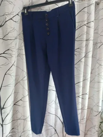 Joli pantalon chic bleu marine femme taille 36