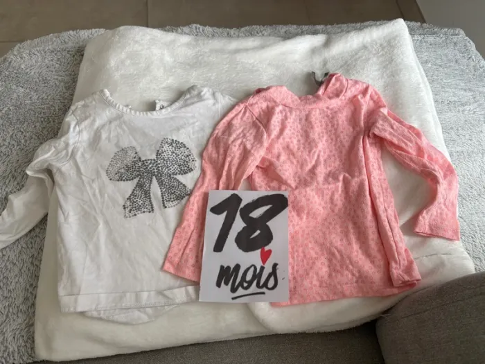 Lot 4 tee shirt 18 mois - photo numéro 2