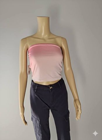 Top Bustier Rose Pastel Jennyfer - Neuf avec Étiquette - Taille S