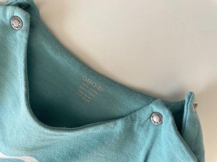 Pull bleu turquoise bébé - photo numéro 4