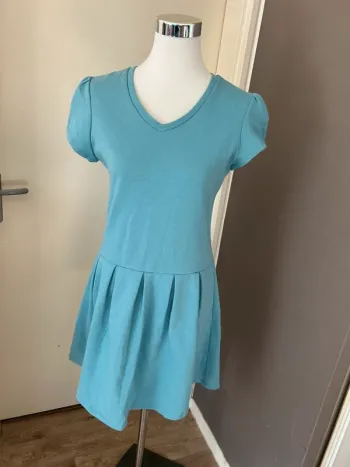 Robe sweat bleu trapèze femme, taille 1/36
