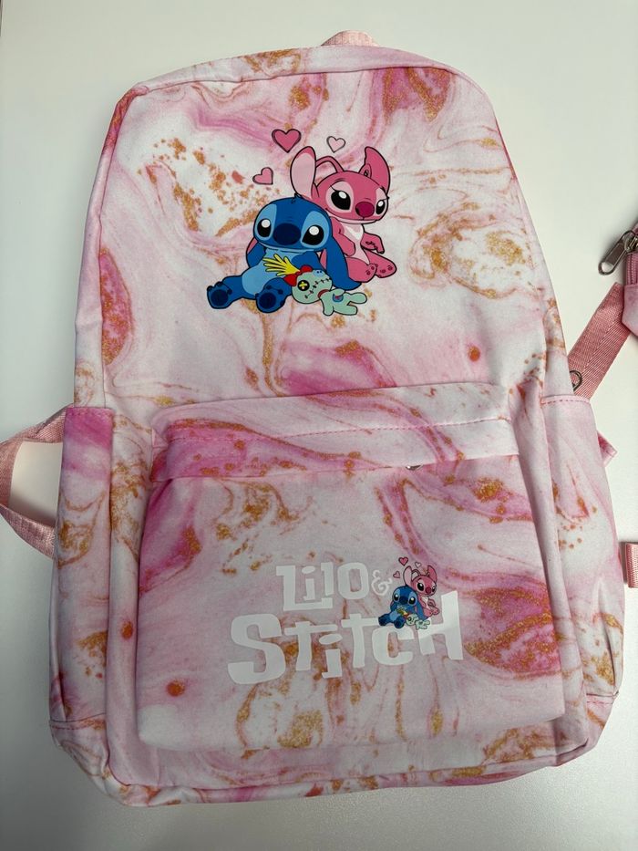 Ensemble sac à dos grande capacité 3 pièces Stitch sac à dos, sac à collations et plumier assortis NEUF - photo numéro 7