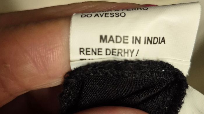 Fond de robre élégant René Derhy, long, noir - photo numéro 4