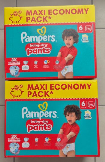 Couches pampers baby dry pants T6 