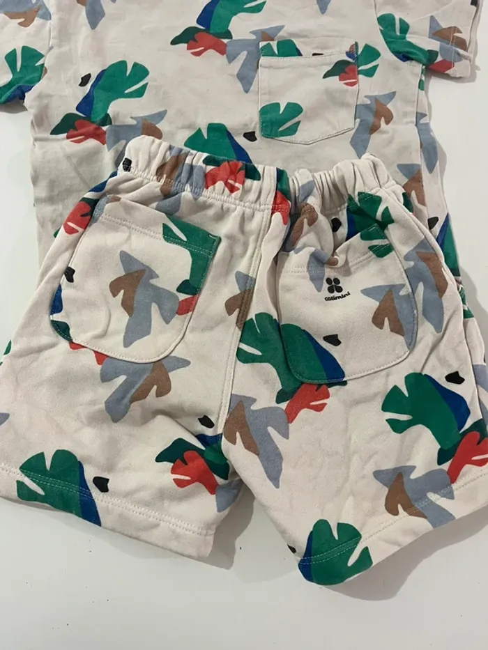 Ensemble tshirt short beige - 3 ans - Catimini - photo numéro 2