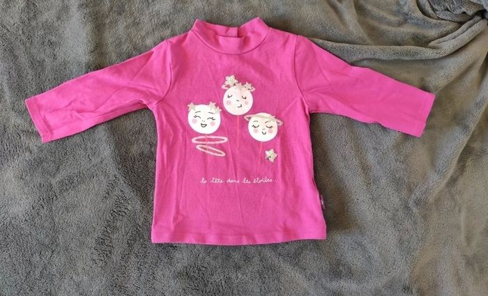 T-shirt manches longues col roulé