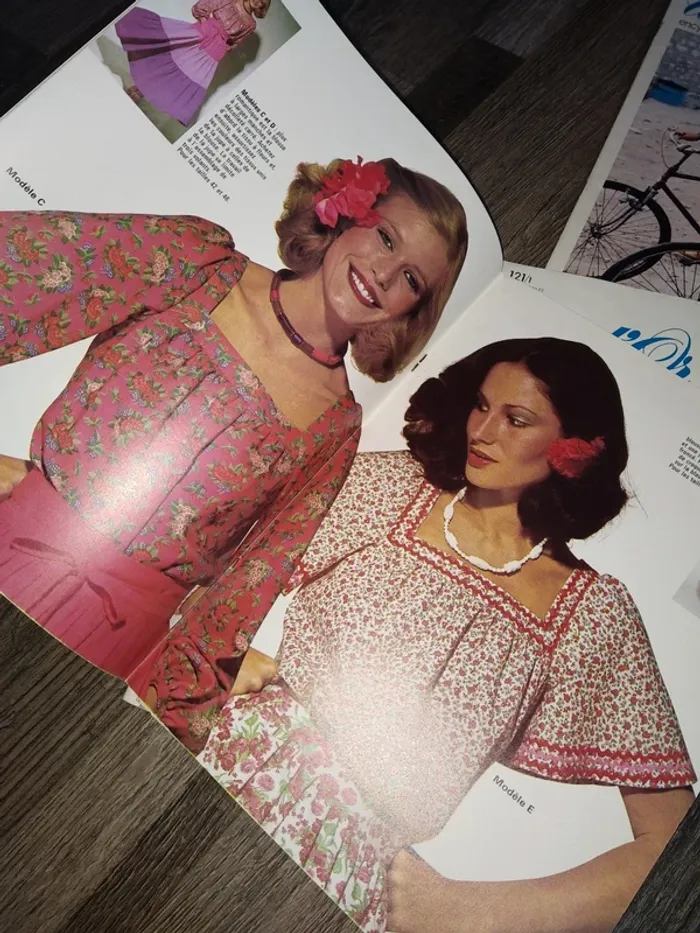 Magazines féminins doigts d'or couture tricot crochet vintage patrons - photo numéro 3
