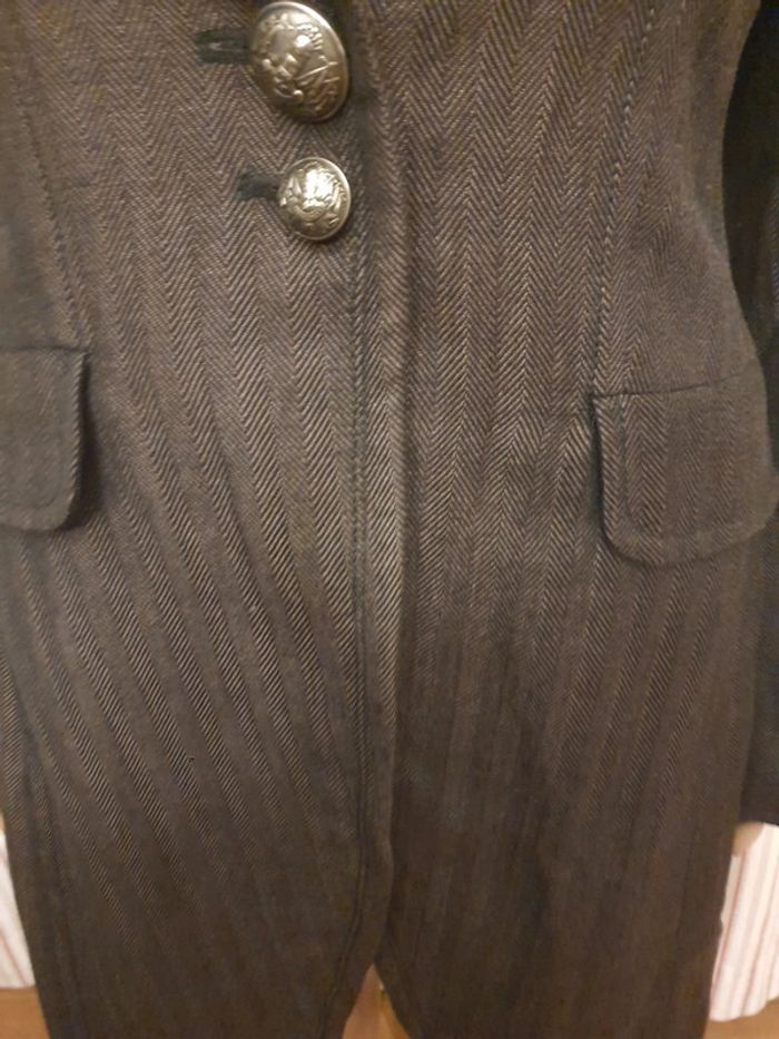 Jolie Pardessus Bruphils taille 38 marron/noir - photo numéro 6