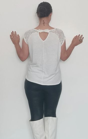 Haut femme blanc été taille 40