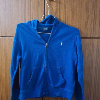 Polo Ralph Lauren veste à capuche bleue, taille m 10-12 ans M