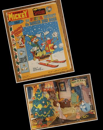 Ancien journal de Mickey avec poster Robin des bois N°1176 Année 1974 vintage