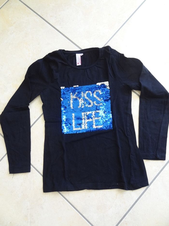 T-shirt noir T12ans