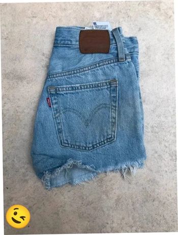 Short Levi's 501 W22 FR32 Bleu Femme Women #SHO46