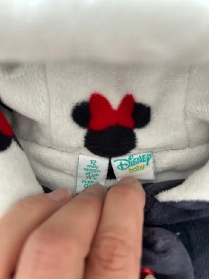 Très jolie veste polaire bleu marine 12 mois Disney baby - photo numéro 4
