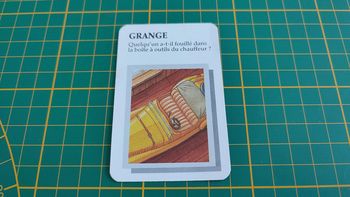 Carte Grange pièce détachée jeu de société Super Cluedo Parker #B43