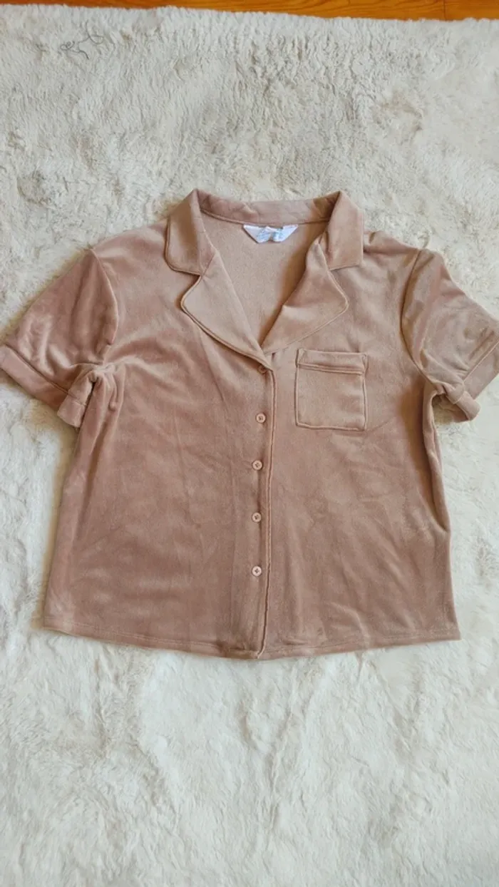 Ensemble pyjama short et chemise - photo numéro 3