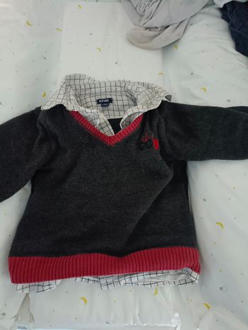 Pull chemise 12 mois