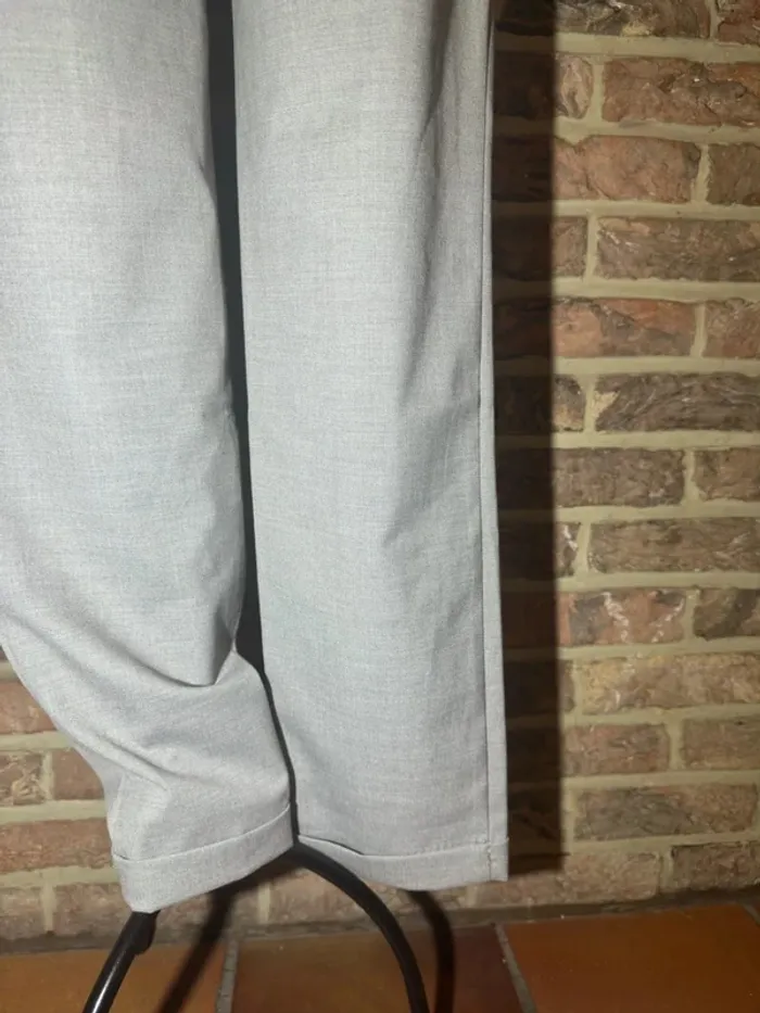 Pantalon droit gris clair Zara Basic Tail’e S / 36 - photo numéro 10