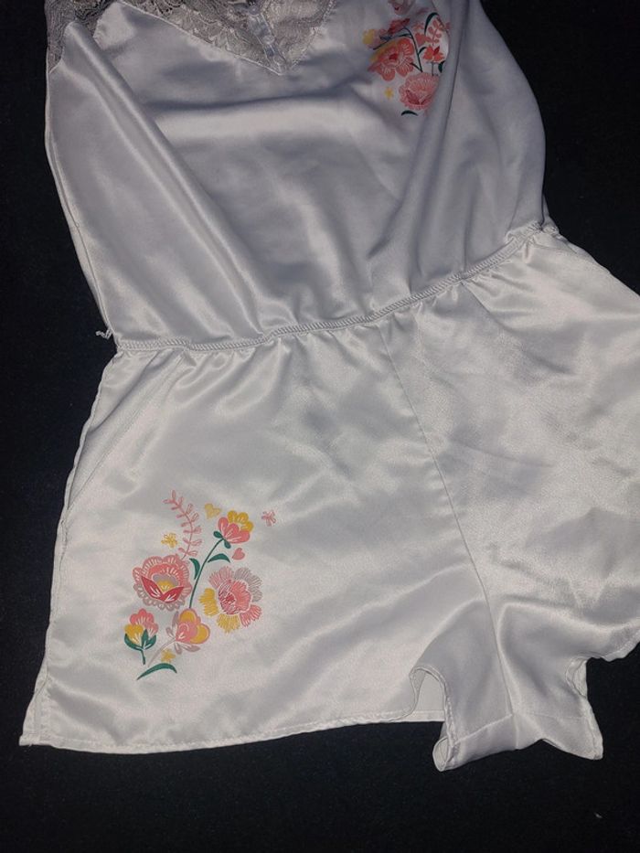 Combishort en satin Darjeeling - photo numéro 3