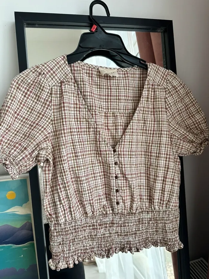 Blouse à carreaux Sezane - photo numéro 2