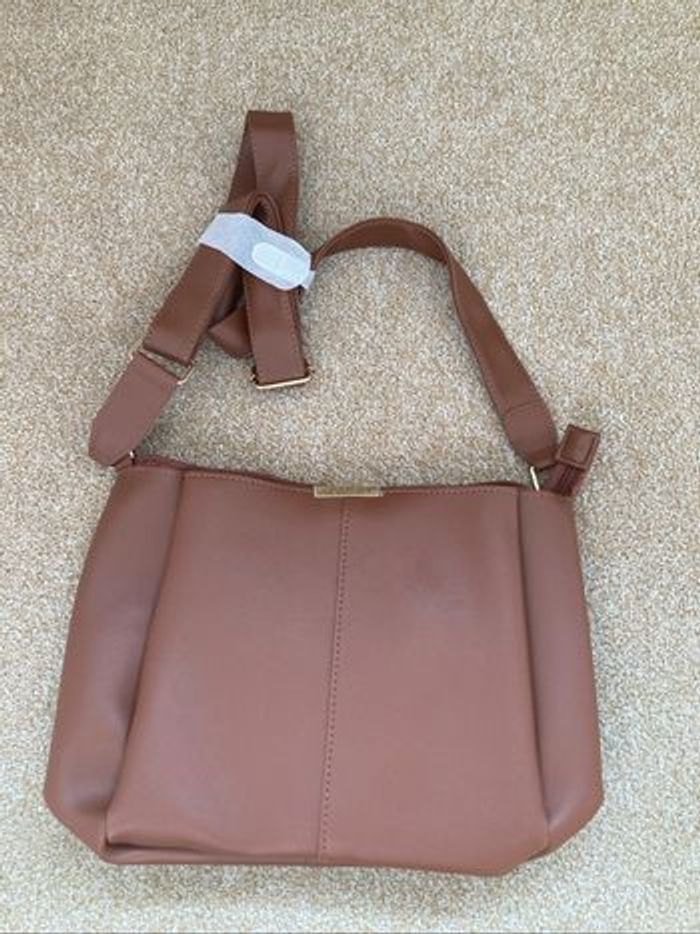 Sac bandoulière damart camel - photo numéro 3