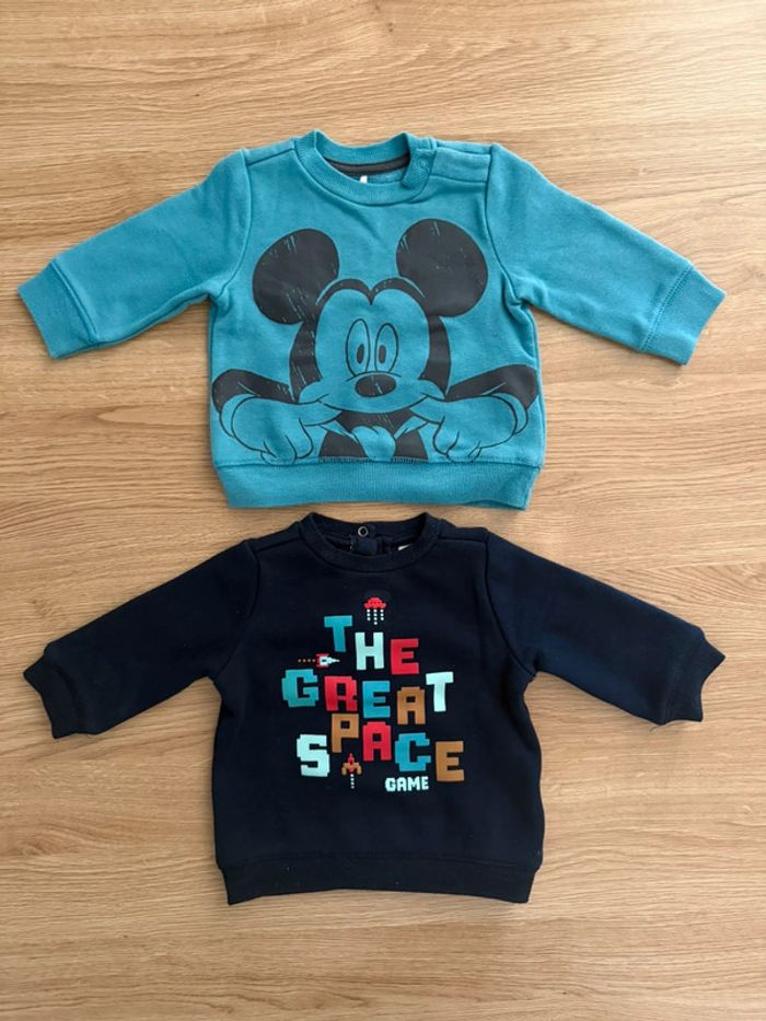 Lot 2 sweats 3 mois garçon Orchestra