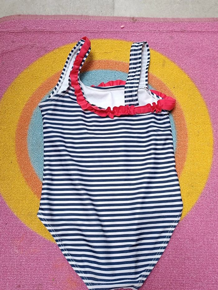 Maillot de bain ligné cerise - photo numéro 4