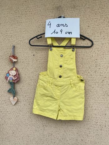 Salopette short 4 ans jeans