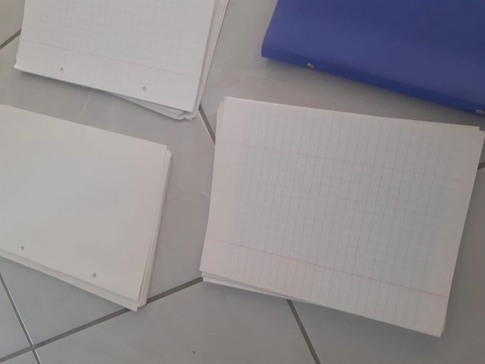 Lotbpetits classeurs et feuilles - photo numéro 2