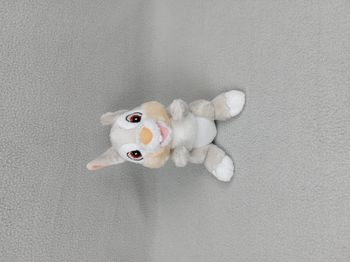 Petite peluche doudou lapin PANPAN 16 cm DISNEY NICOTOY gris blanc rose TBE
