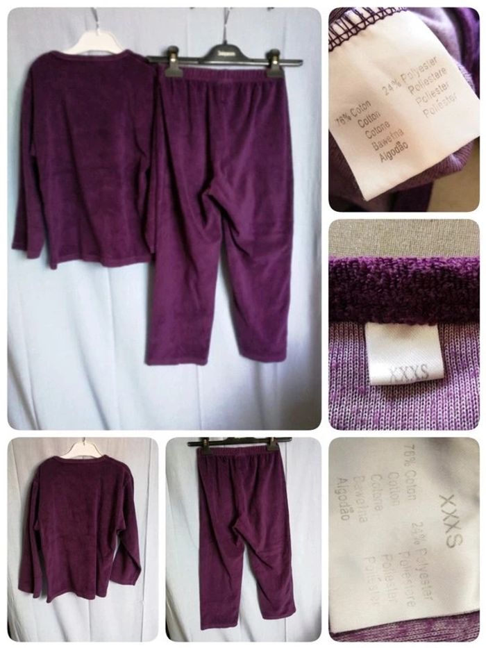 1Euro _ Pyjama fleuris éponge T. XXXS - 10/12ans - photo numéro 3