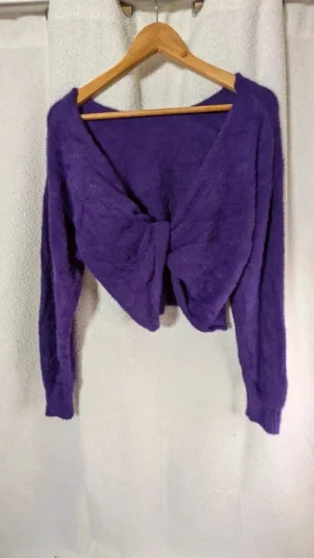 Pull cache-coeur reversible devant ou dos neuf