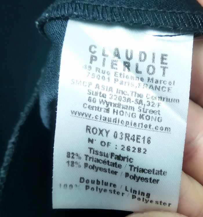 Jolie robe bleu marine Claudie Pierlot taille 36 - photo numéro 5