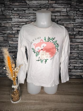 🤍 Haut manches longues Renard Kiabi taille 6 ans 🤍