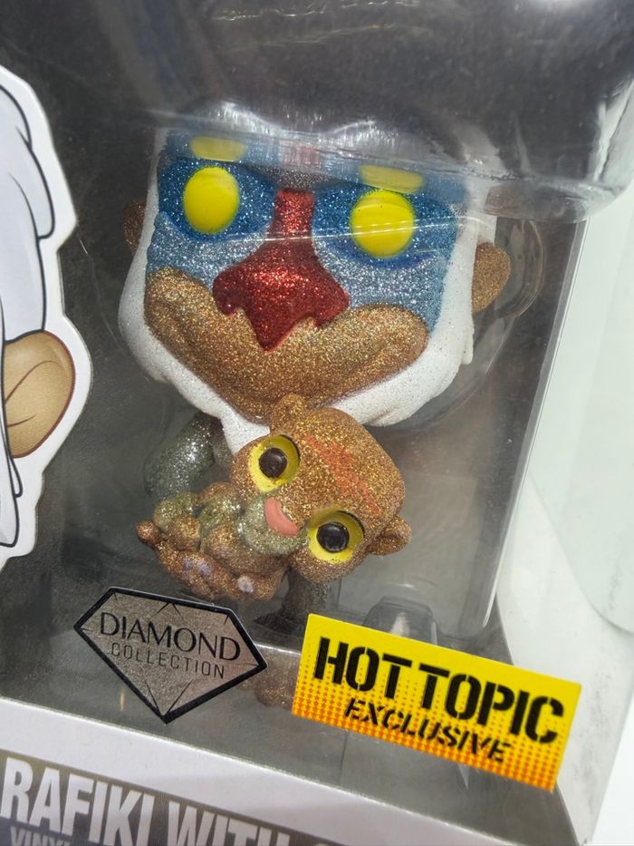 Funko Pop Disney Rafiki With Simba 301 Diamond Hot Topic 🇺🇸 - photo numéro 2