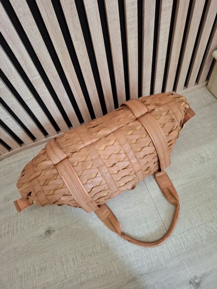 Sac cuir tressé marron - photo numéro 10