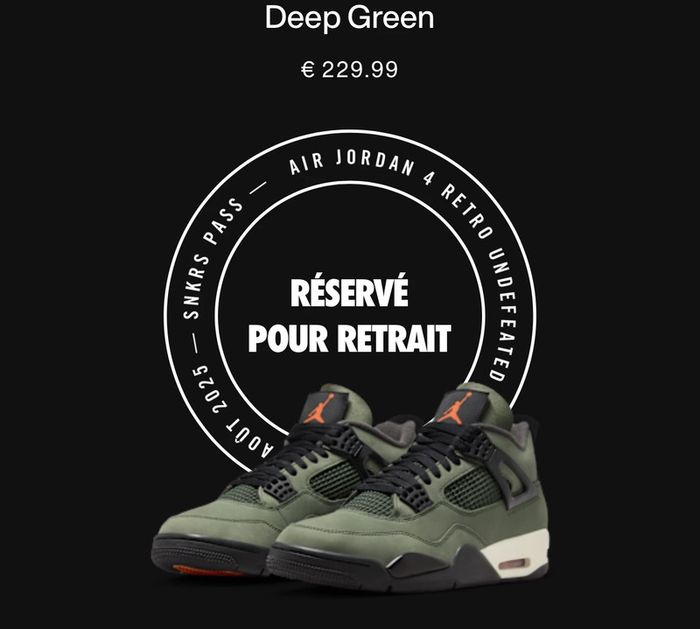 Jordan 4 undefeated deep green tout neuf - photo numéro 4