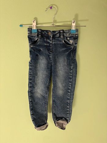 Jean bleu marine avec cœur