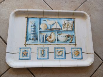 plateau imprimé 46 x 30 cm (micros taches mineures)