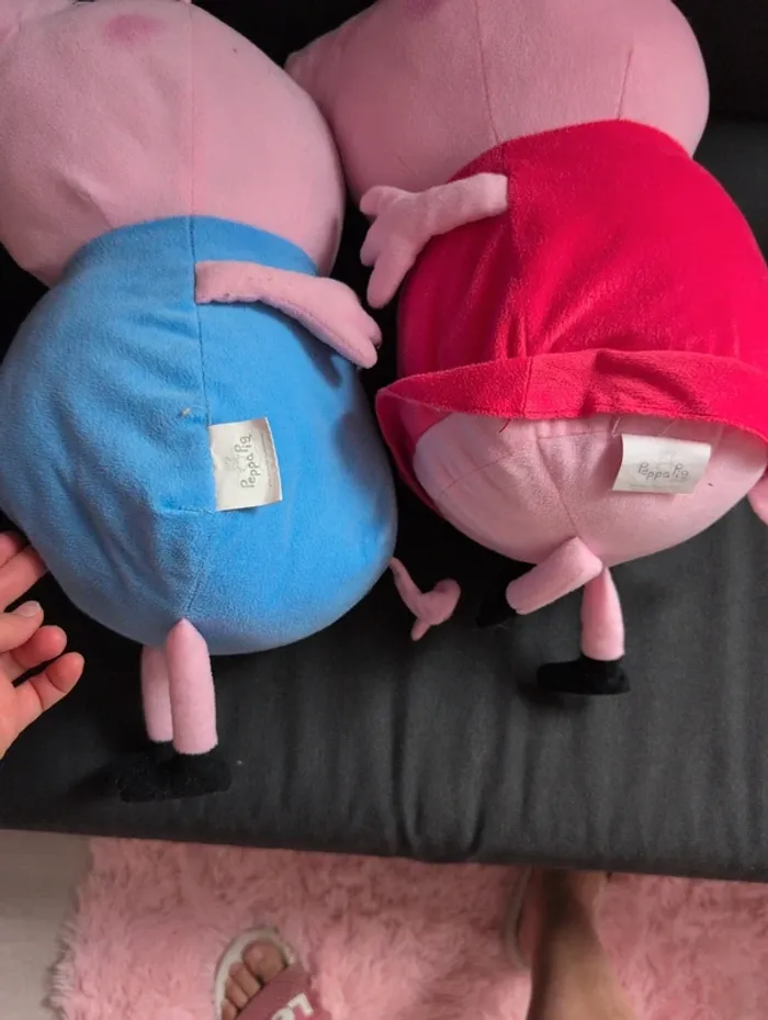 Peluche Peppa pig 50 cm le lot des 2 - photo numéro 3