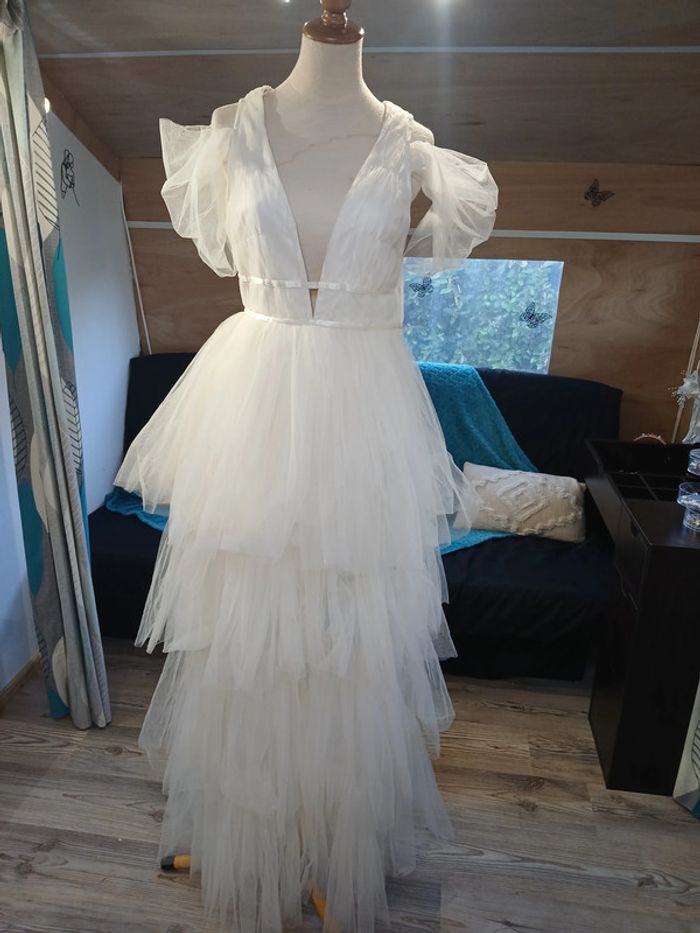 robe chic ou robe de mariée ou déguisement neuve - photo numéro 7