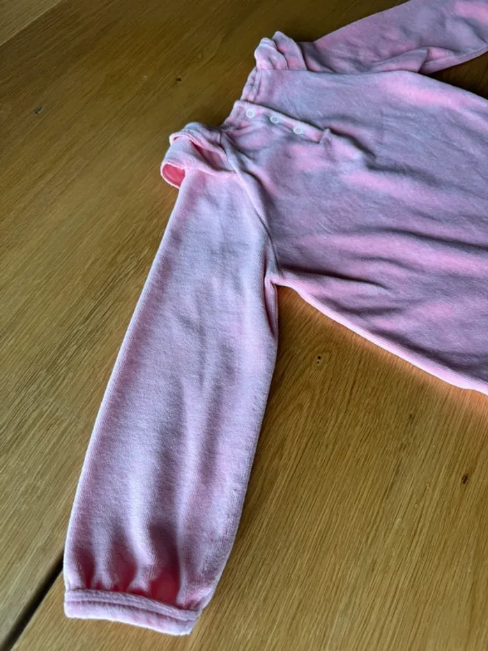 Chemise de nuit velours rose et bas en coton, thème licorne 🦄 - Taille 3 Ans - photo numéro 11