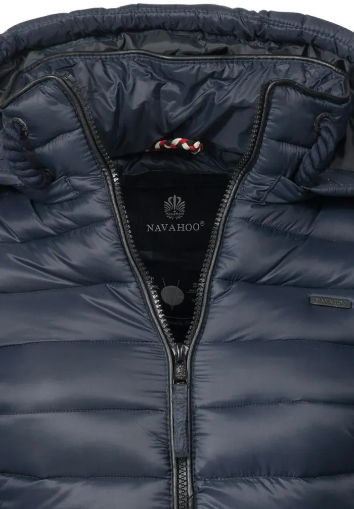 Zalando - Navahoo Lulana, Veste matelassée pour Dame mi-Saison Bleu Foncé XXL - Zalando - photo numéro 3