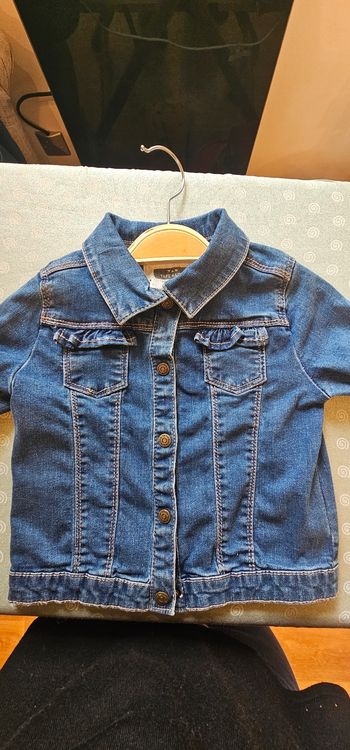 Veste en jean fille 86cm tape a loeil