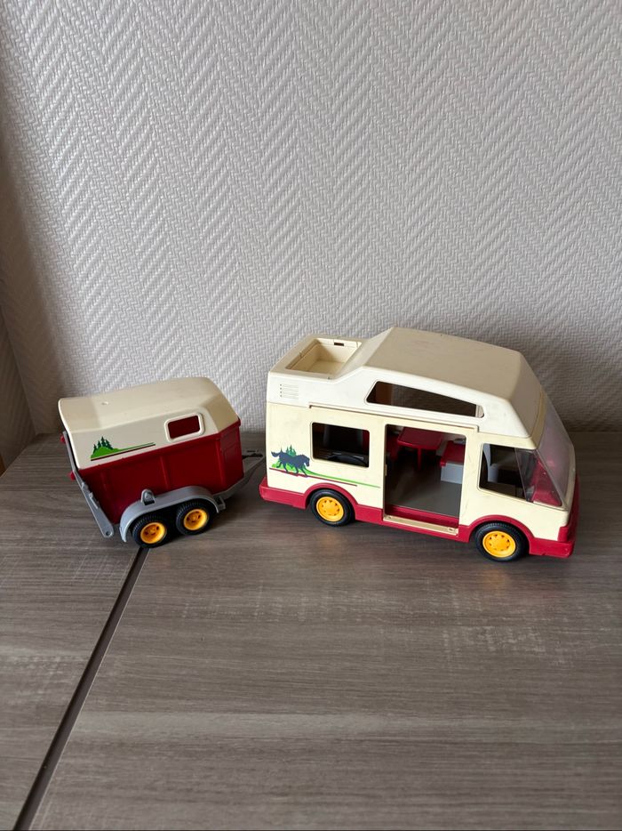 Playmobil camping car + remorque